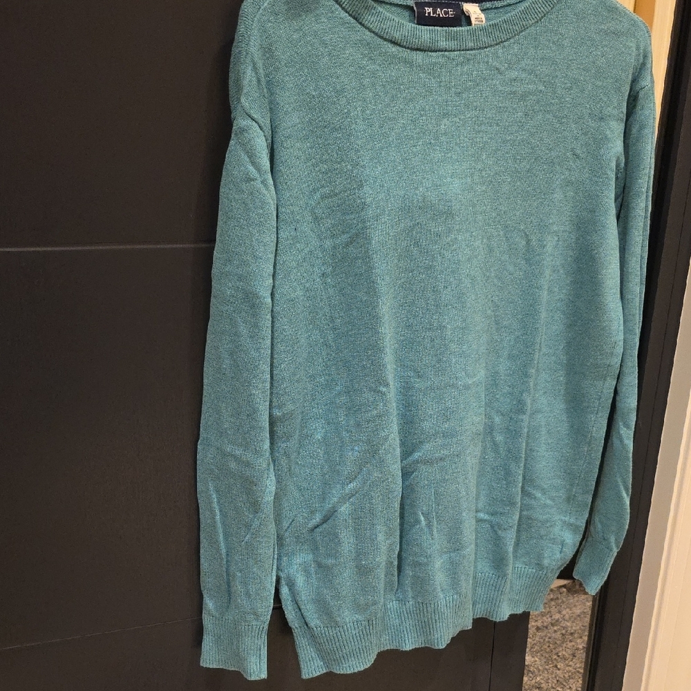 Place Men's Vibrant Teal Crewneck Sweater